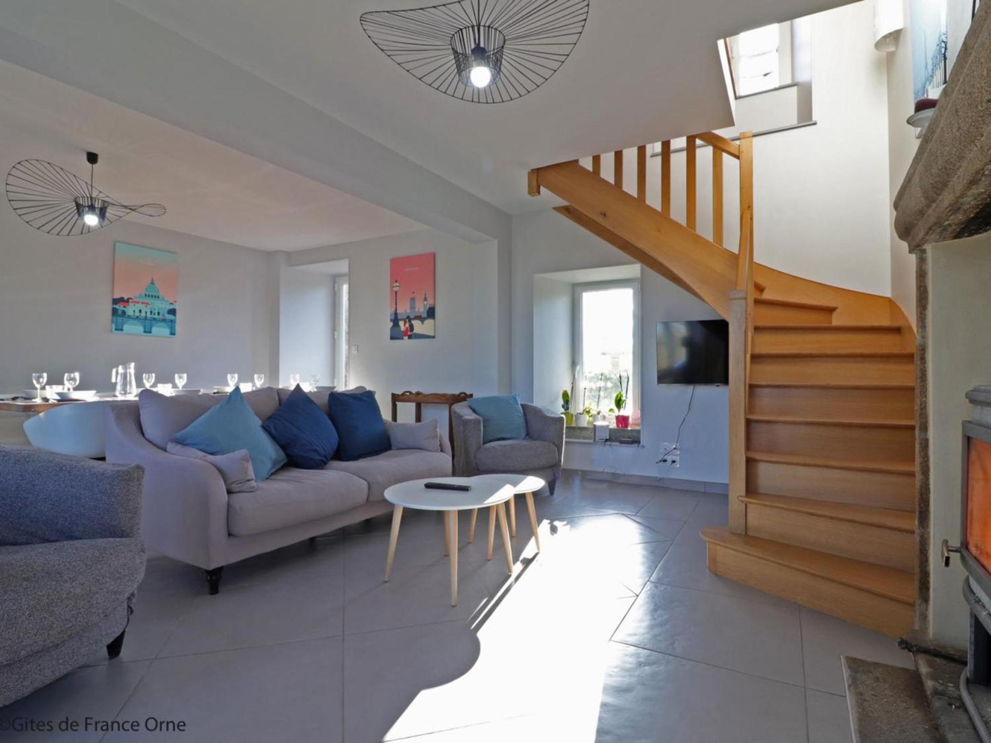 Maison Normande Renovee Avec Grand Jardin, Ideale Pour Famille, Proche Lac Et Randonnees - Fr-1-497-143 Menil-Gondouin Luaran gambar
